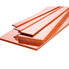 1pcs Length 500mm High Quality T2 Red Copper Flat Bar Strip 99.95% Pure Copper  Plate CNC DIY Material Thickness 2/3/4/5/6/8mm