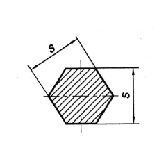 Titanium 3.7165 hexagon from 9.52 to 25mm hexagon Grade 5 Ti-6Al-4V selectable 0.05-1 meter