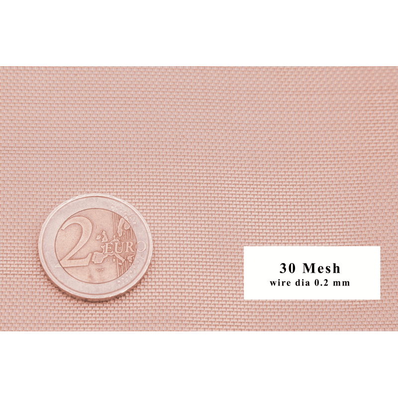 Copper fabric 30-200 Mesh Width 50mm-300mm CW008A СU-OF Grid