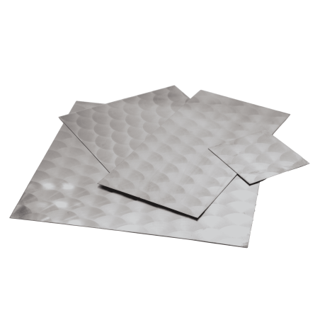 Stainless steel sheet 1.4301 circular marbled 0.5-1.5mm V2A plates cut to size 100-1000mm